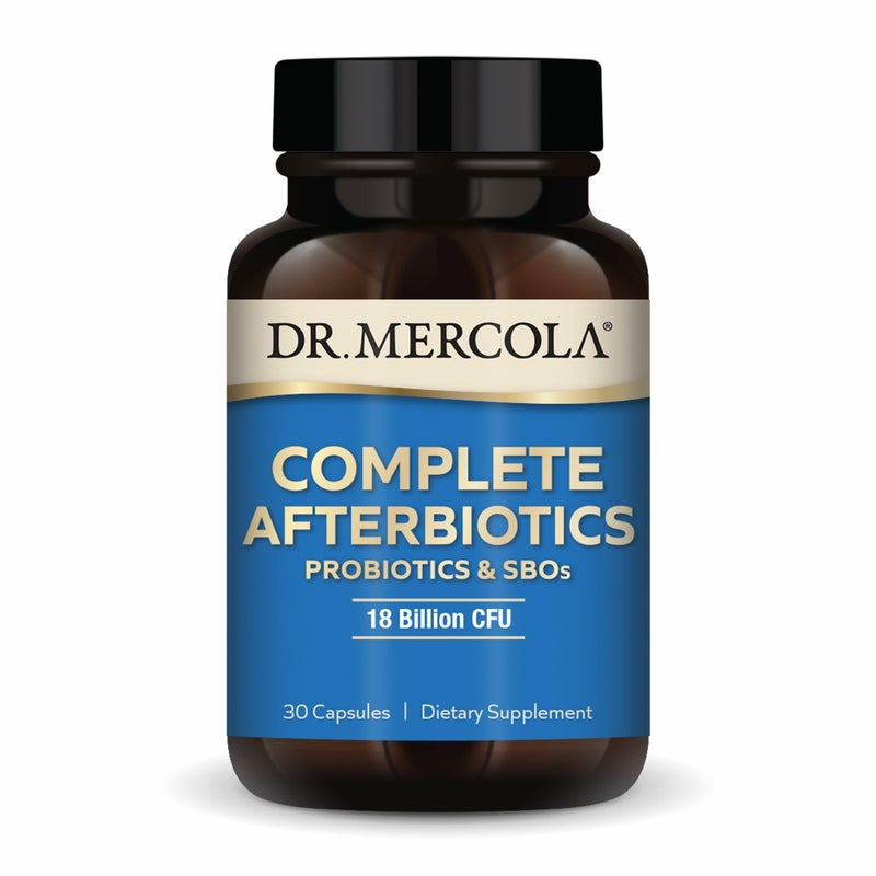 Dr. Mercola Complete Afterbiotics - 18 Billion CFU - Supports Digestive & Immune Health - SBOs - with Saccharomyces boulardii - Non-GMO & Gluten-Free - 30 Capsules (30 Servings) - Image 1